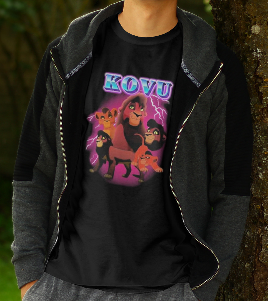 Kovu Lion King 2 Characters Purple Lightning Scene T-Shirt