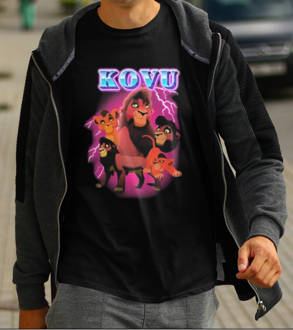 Kovu Lion King 2 Characters Purple Lightning Scene T-Shirt