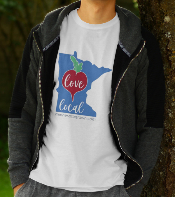 Love Local Minnesota Beetroot Minnesotagrown.com T-Shirt