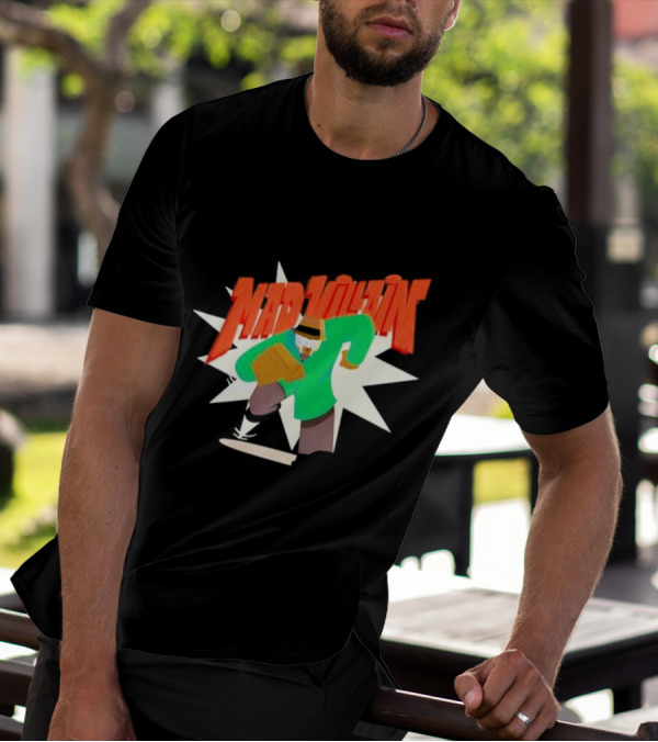 Madvillain MF Doom Cartoon Style Retro Villain Action T-Shirt