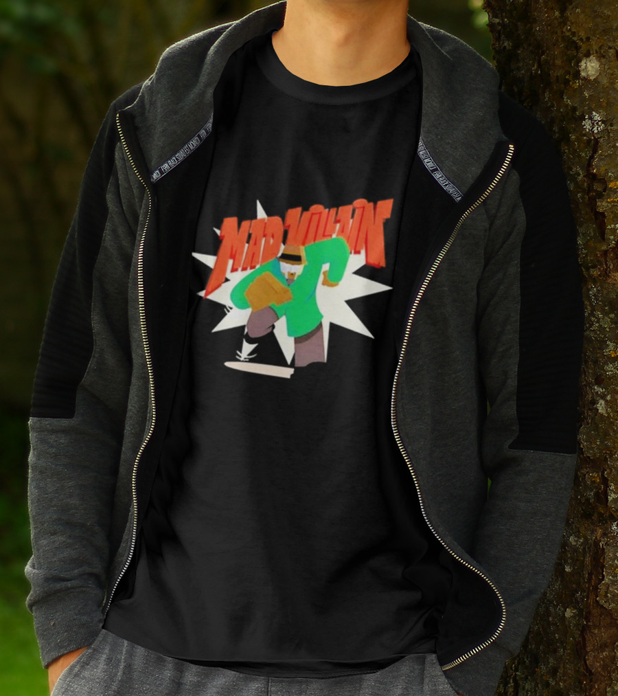 Madvillain MF Doom Cartoon Style Retro Villain Action T-Shirt