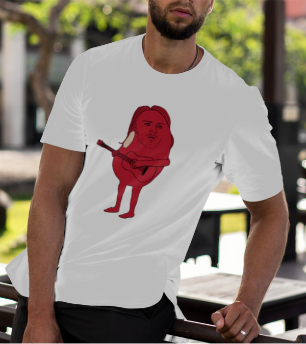 Penkmatters Kurt Cobain Red Character With Guitar T-Shirt