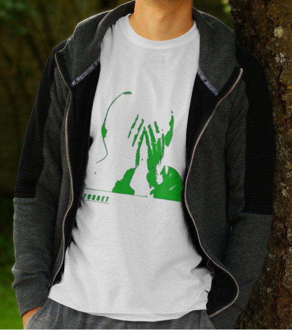 The Twilight Sad Forget The Night Ahead Green Silhouette With White Eyes T-Shirt
