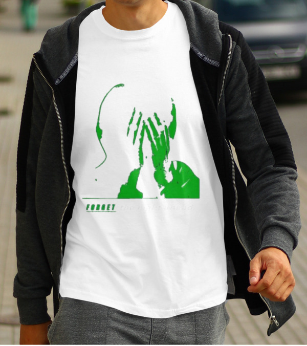 The Twilight Sad Forget The Night Ahead Green Silhouette With White Eyes T-Shirt
