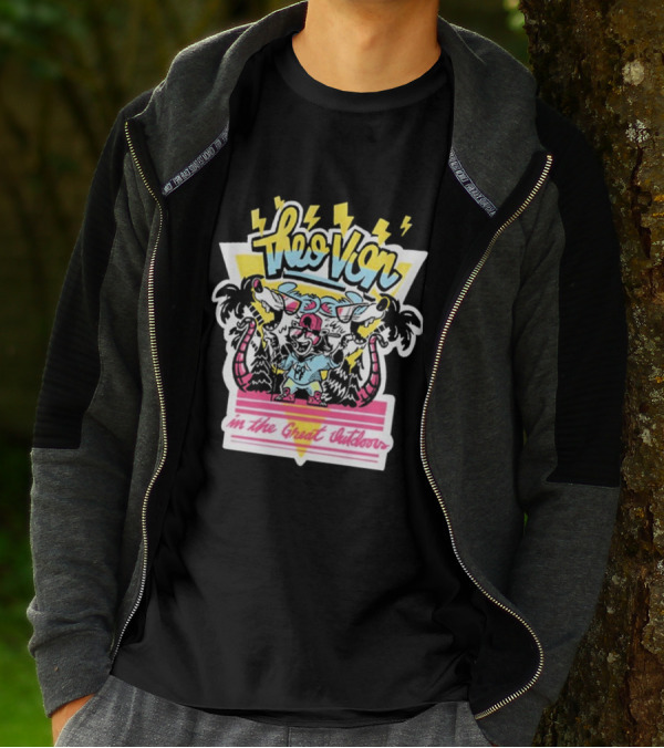 Theo Von In The Great Outdoors With Fun Wilderness Vibes T-Shirt