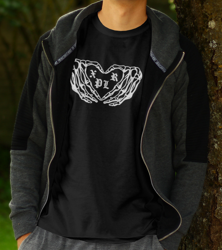 XPLR Handsy Skeleton Heart T-Shirt