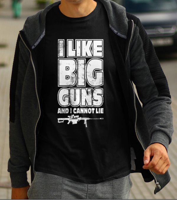Kentucky Ballistics I Like Big Guns And I Cannot Lie Rifle T-Shirt