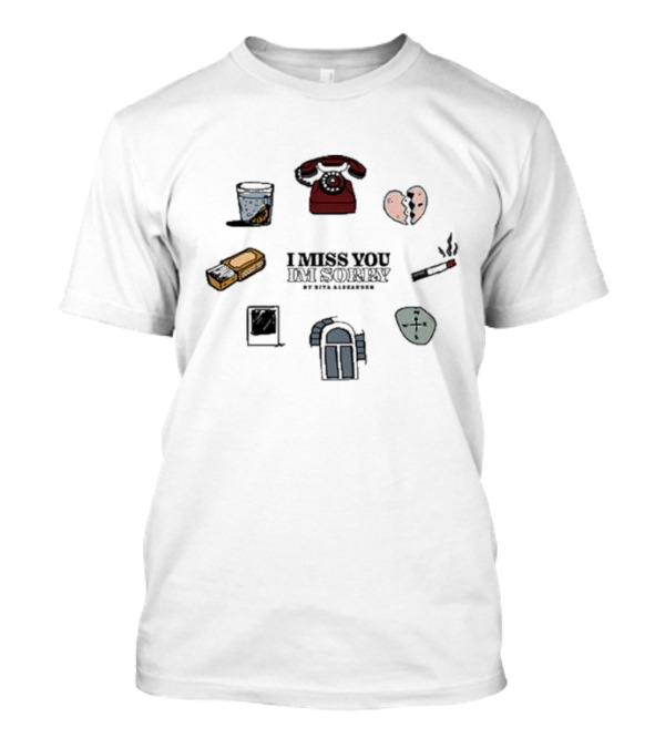 I Miss You I’m Sorry By Kita Alexander Vintage Phone Heartbreak Elements T-Shirt