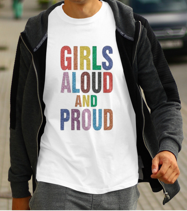 Girls Aloud And Proud Rainbow Pride T-Shirt