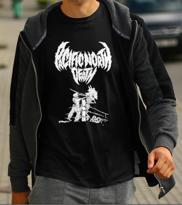 Pacific North Death Skeleton Grim Reaper T-Shirt