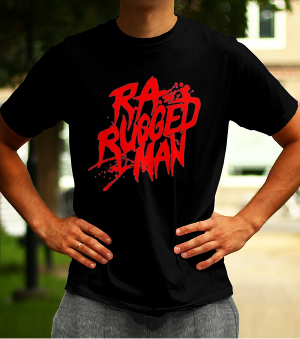 RA The Rugged Man Logo Blood Splatter T-Shirt