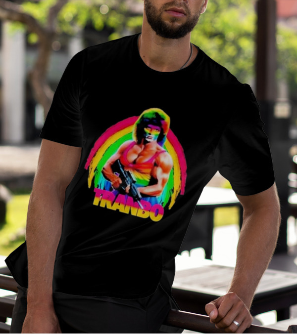 Rambo Tranbo Rainbow Warrior Bold Colors T-Shirt