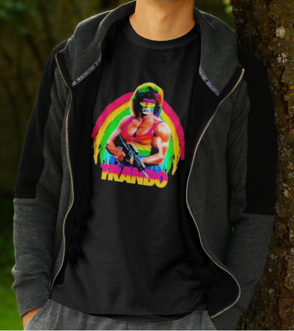 Rambo Tranbo Rainbow Warrior Bold Colors T-Shirt