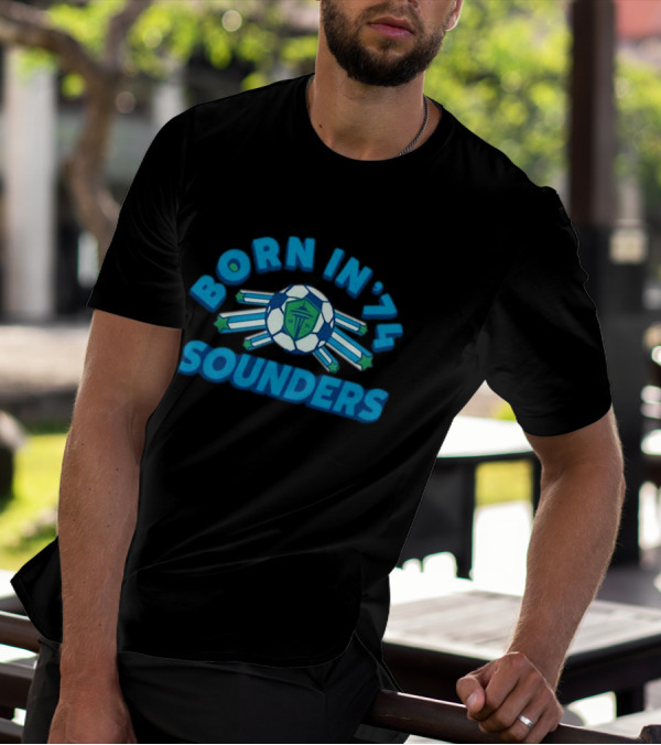 Seattle Sounders Born In ’74 Soccer Emblem T-Shirt