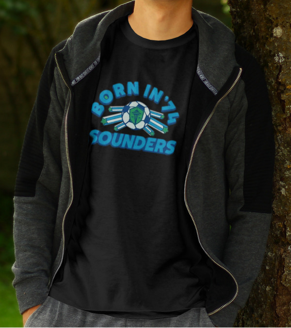 Seattle Sounders Born In ’74 Soccer Emblem T-Shirt