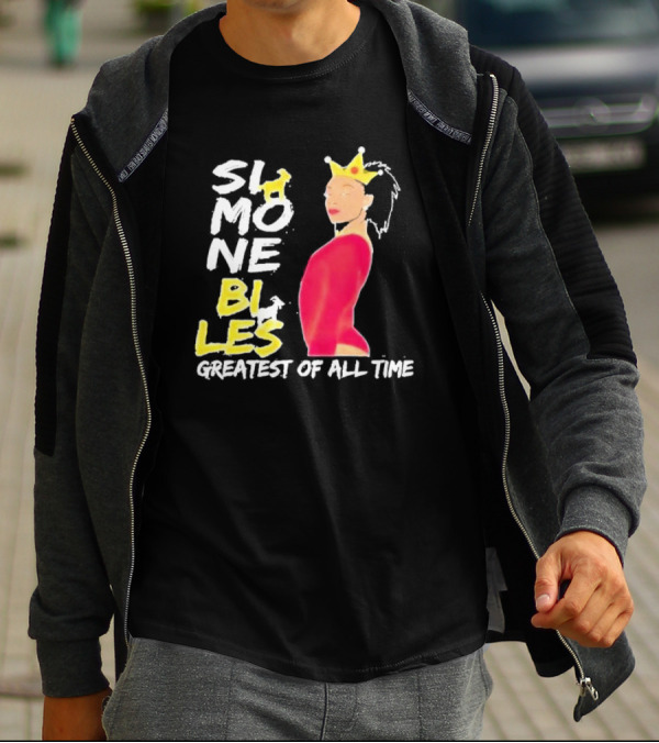 Simone Biles Greatest Of All Time Crowned Gymnast T-Shirt