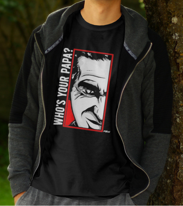 Cesar Duran Who's Your Papa Face T-Shirt