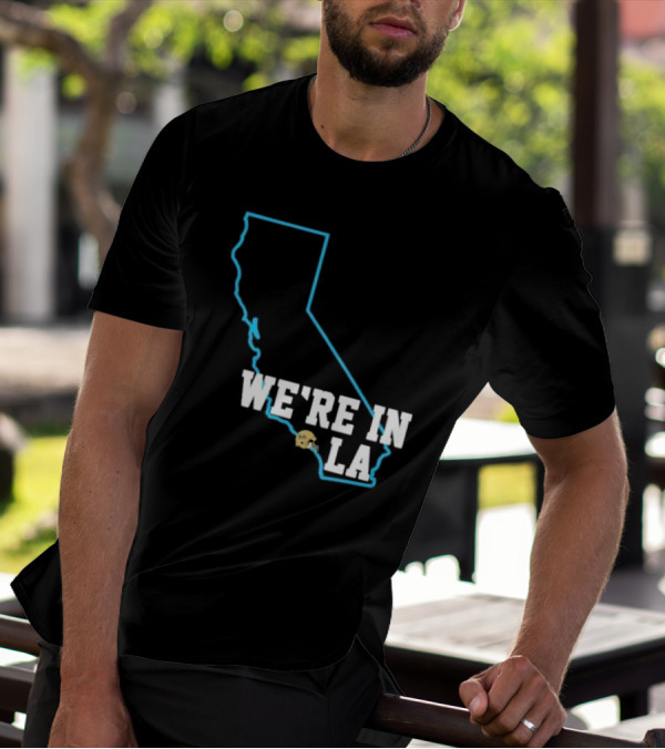 Deshaun Foster We're In LA With California Outline And LA Helmet T-Shirt