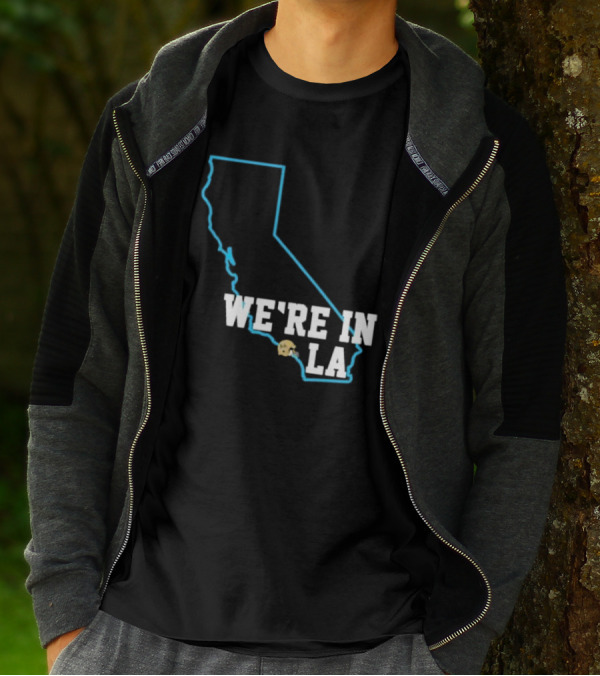 Deshaun Foster We're In LA With California Outline And LA Helmet T-Shirt
