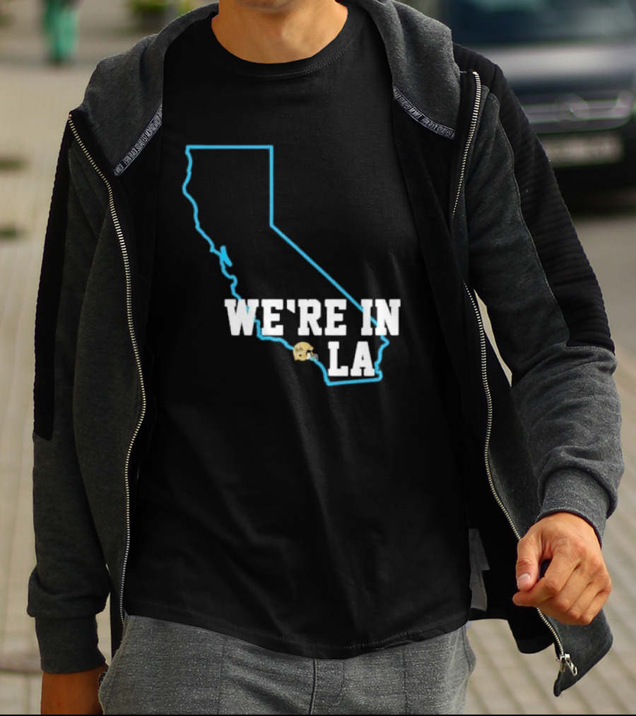 Deshaun Foster We're In LA With California Outline And LA Helmet T-Shirt