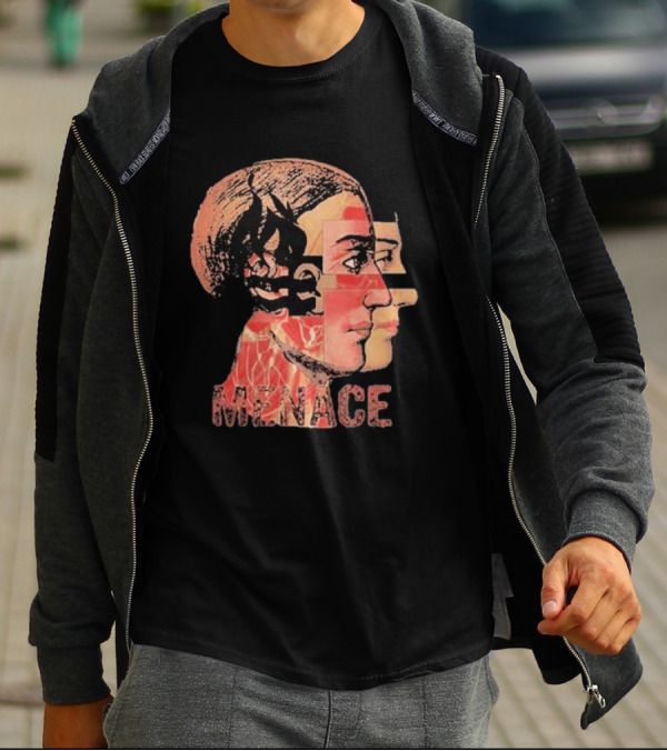 Menace Hot Water Music Dual Profile Head T-Shirt