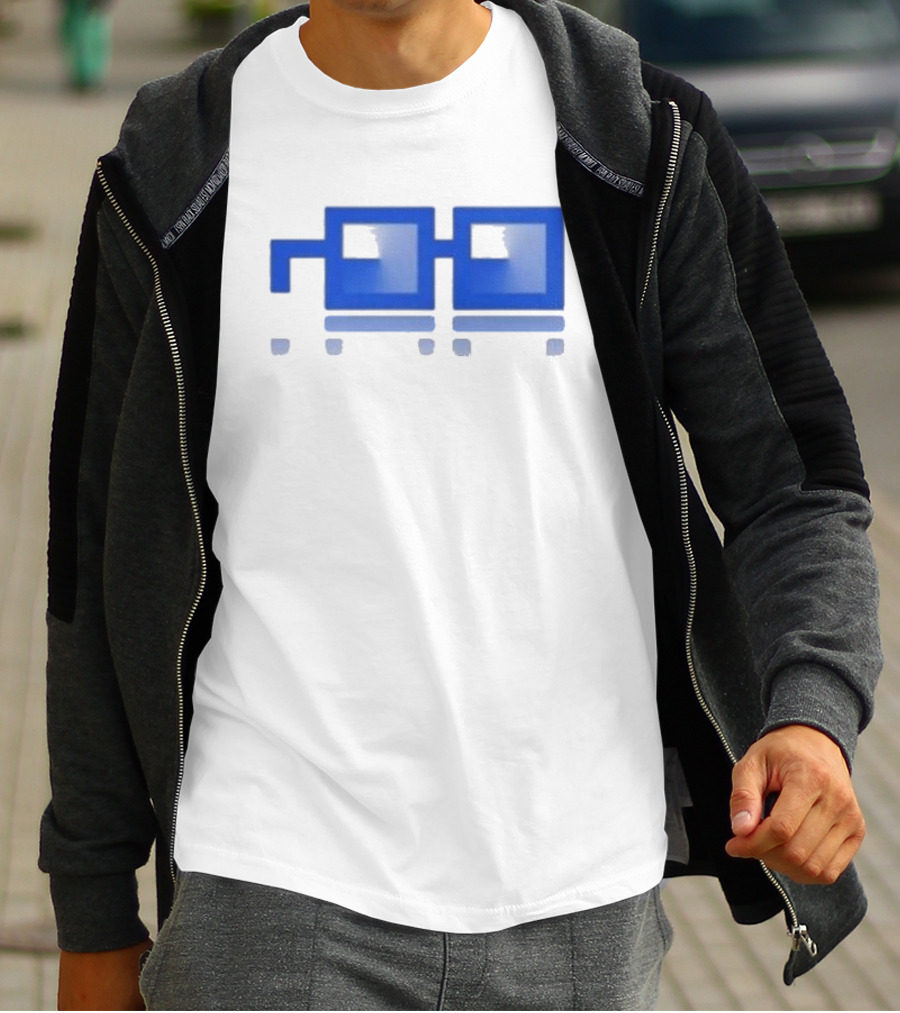 Based And Nounish Onchain Summer Pixelated Glasses T-Shirt