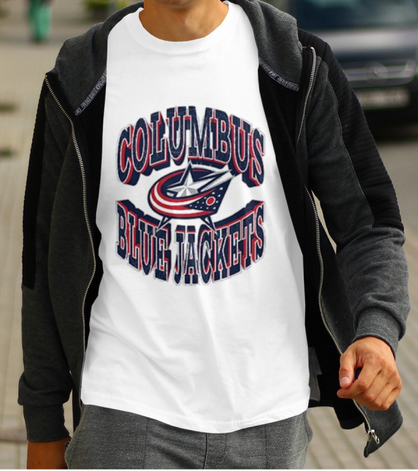 Columbus Blue Jackets Official Team Emblem T-Shirt