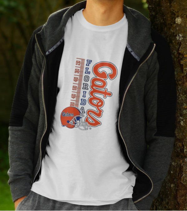 Florida Gators Football Helmet Scoreboard T-Shirt