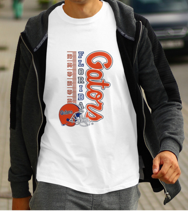 Florida Gators Football Helmet Scoreboard T-Shirt