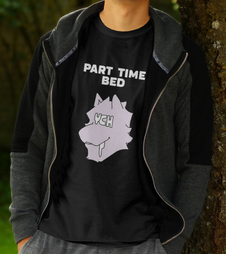 Gustav Indycar Part Time Bed YCH Wolf Head T-Shirt
