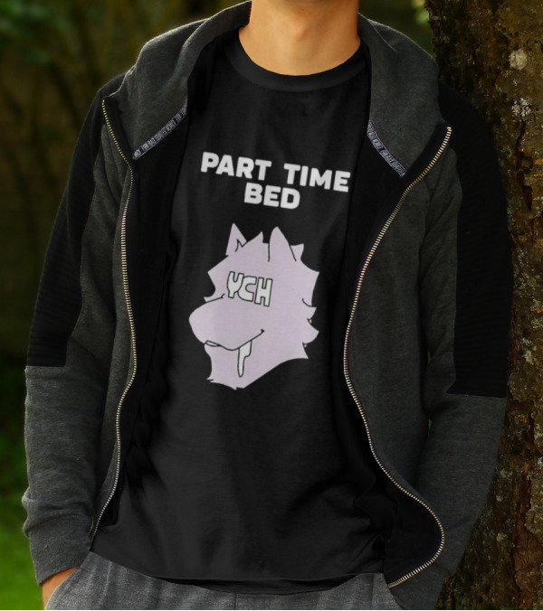 Gustav Indycar Part Time Bed YCH Wolf Head T-Shirt