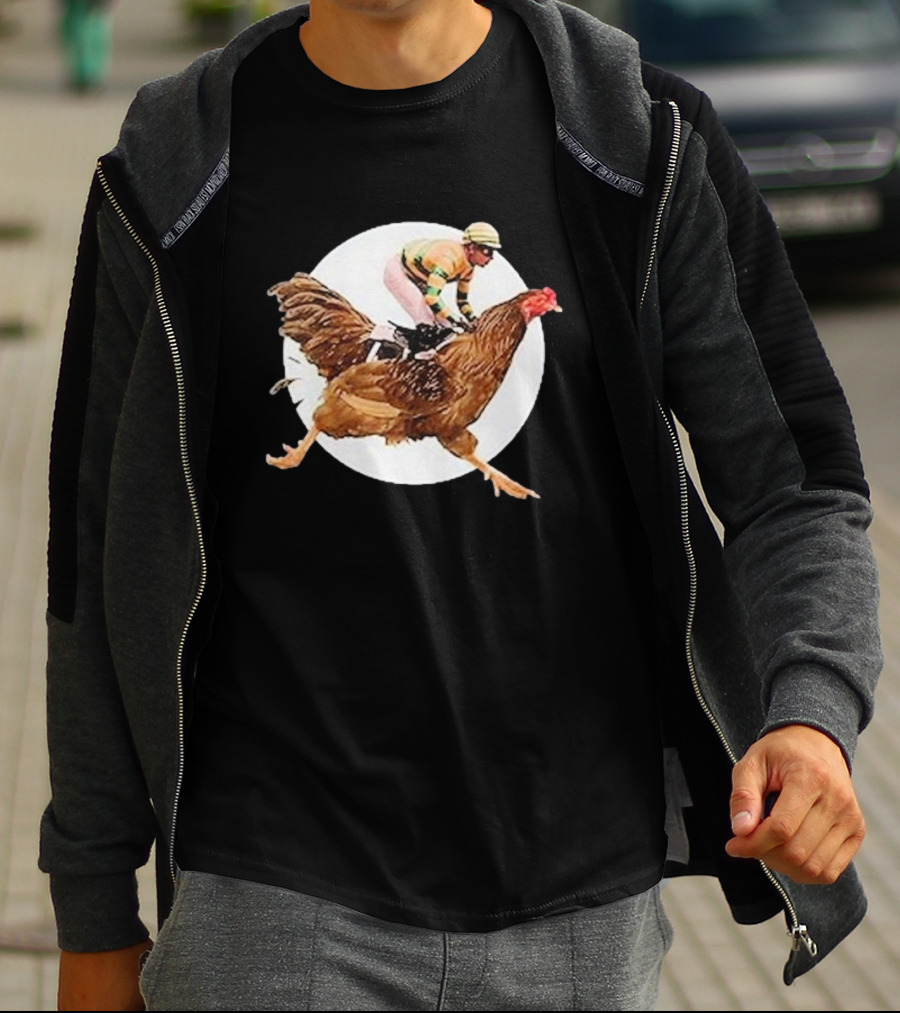 Surreal Race: Jockey On A Giant Chicken T-Shirt