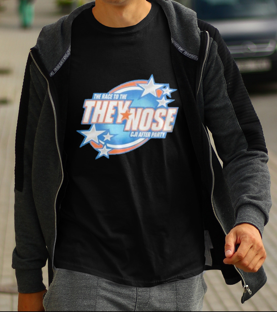 The Race To The They Nose Cji After Party Stars And Swirls T-Shirt