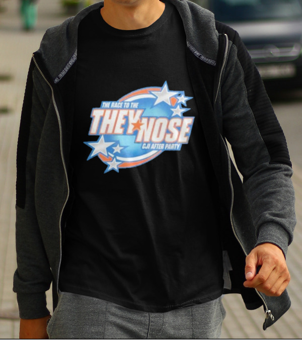 The Race To The They Nose Cji After Party Stars And Swirls T-Shirt