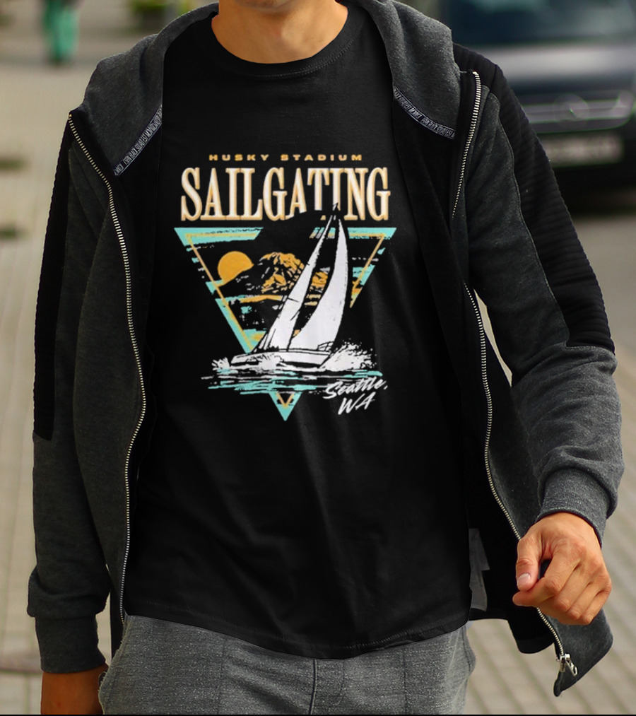 Husky Stadium Sailgating Seattle WA T-Shirt