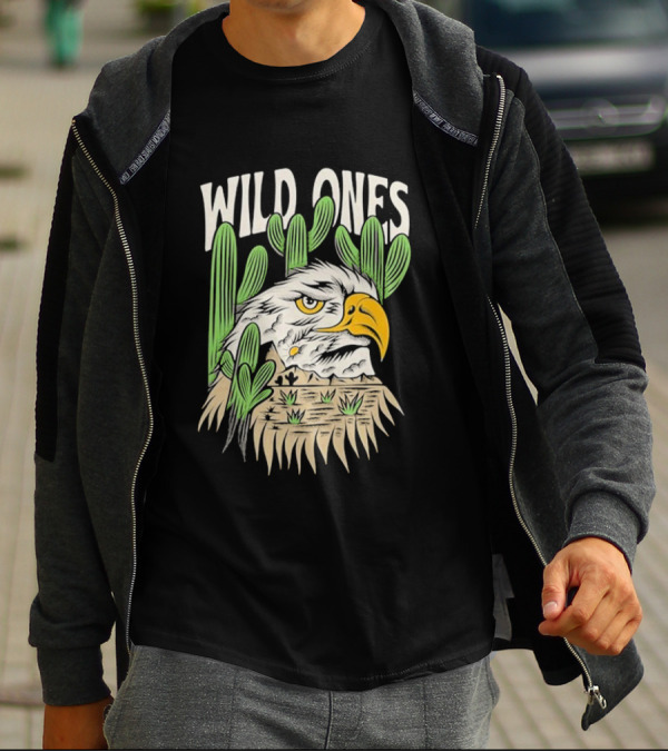 Wild Ones Eagle Desert Landscape T-Shirt