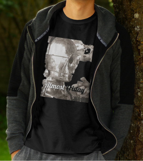 Almost Friday Star Wars C-3PO Smoking T-Shirt