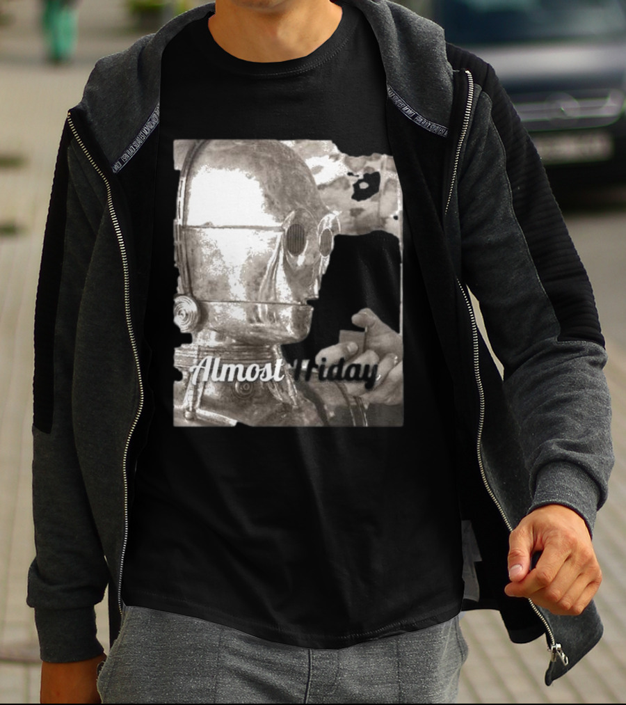 Almost Friday Star Wars C-3PO Smoking T-Shirt