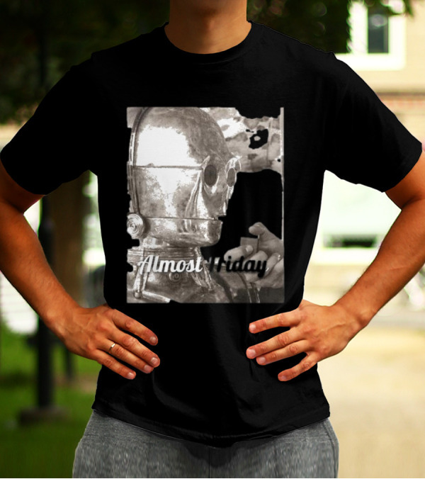 Almost Friday Star Wars C-3PO Smoking T-Shirt