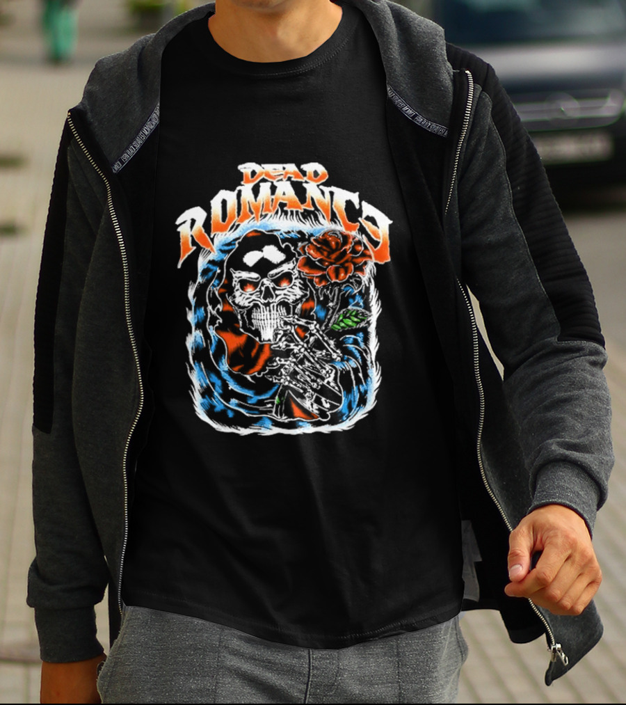 DEAD ROMANCE Skull Rose T-Shirt