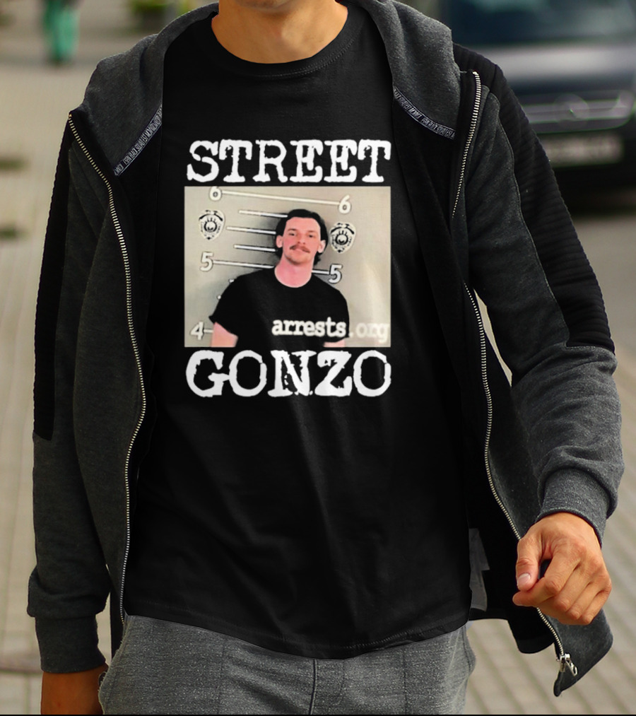 Street Gonzo Arrests Org Mugshot T-Shirt