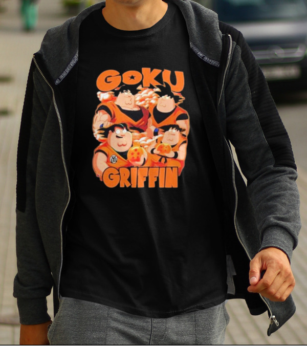 Goku Griffin Anime Family Crossover T-Shirt