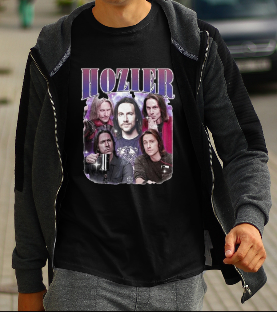 Hozier Music Hozier Matt Mercer Starry Background Collage T-Shirt