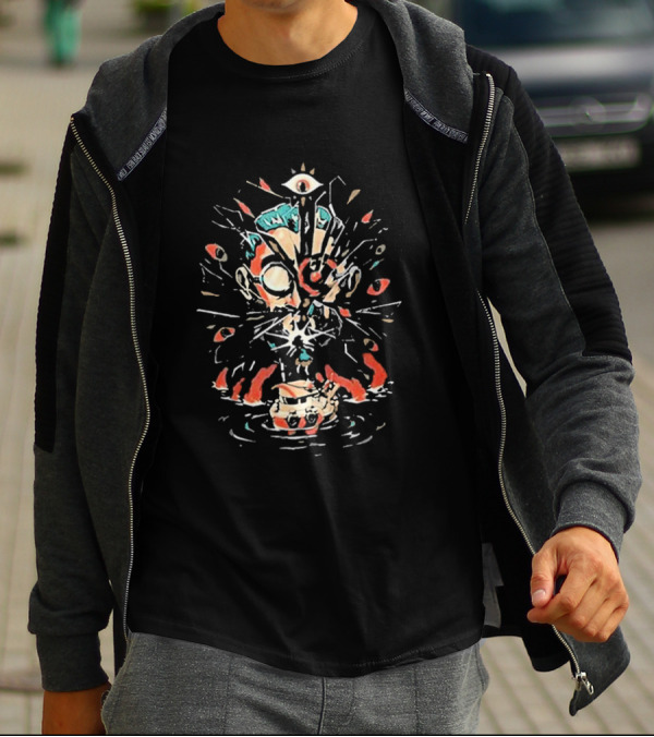 Fangamer Shattered Collector Psychedelic Vision Explosion T-Shirt