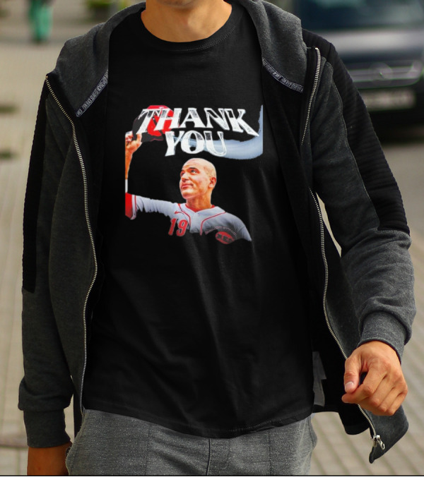 Joey Votto 19 Thank You Reds Baseball T-Shirt