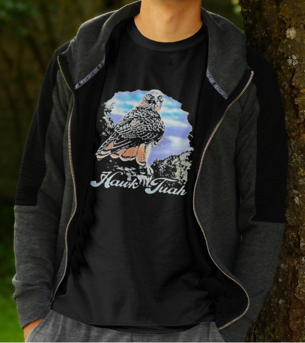 Hawk Tuah Scenic 70s Vintage Style Bird T-Shirt