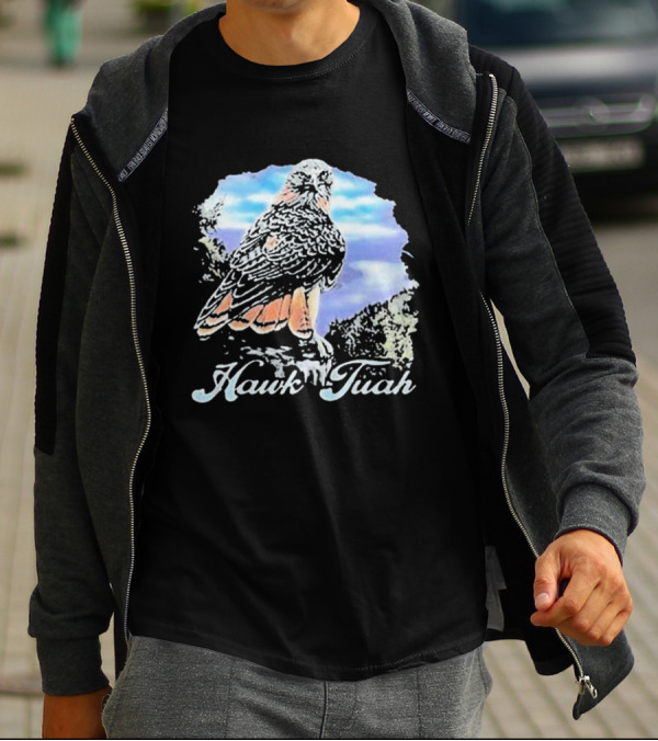 Hawk Tuah Scenic 70s Vintage Style Bird T-Shirt