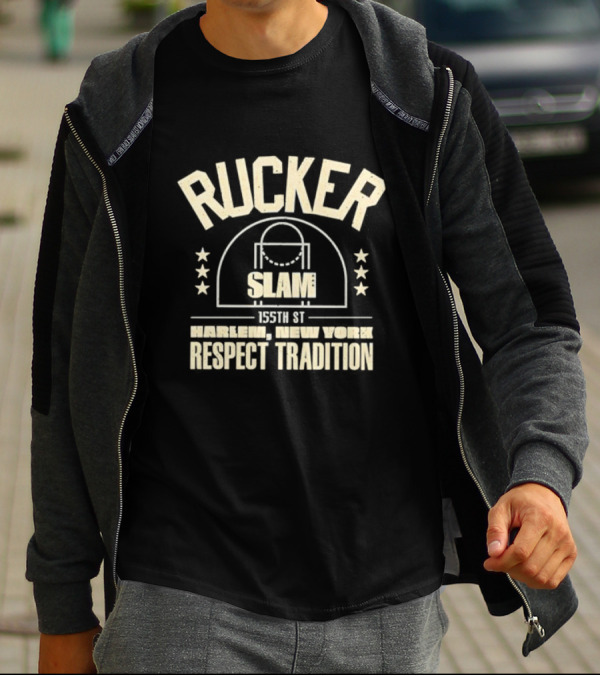 Rucker Park Slam 155th St Harlem New York Respect Tradition T-Shirt