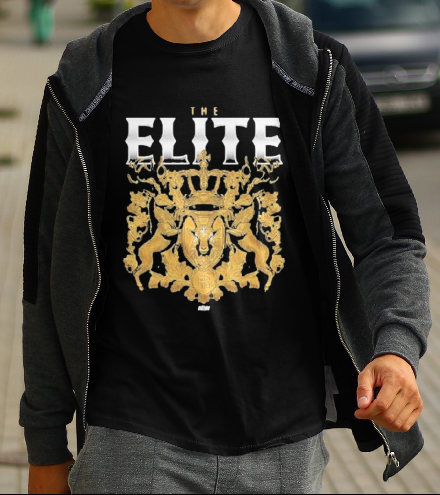 The Elite AEW Gold Coat Of Arms Crest T-Shirt
