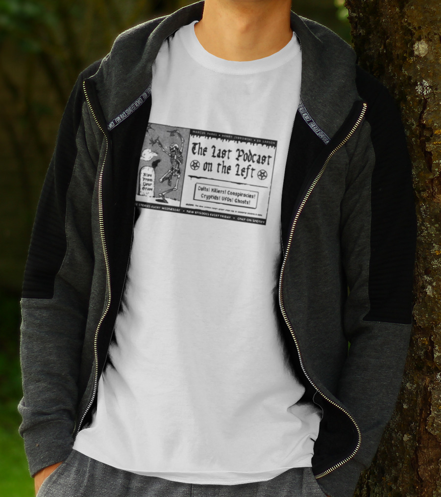 The Last Podcast On The Left Cults Killers Conspiracies Cryptids UFOs Ghosts Vintage Pulp Ad T-Shirt